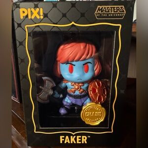 THRILLJOY PIX! Masters Of Universe Faker LE CHASE Rare He-Man Collectible Figure